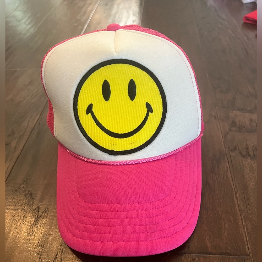 Aviator nation pink smile hat